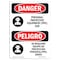 Signmission OSHA, Personal Protective Equipment Ear Bilingual, 10in X 7in Rigid Plastic, 7" W, 10" H, Spanish OS-DS-P-710-VS-1734 - alternate 1